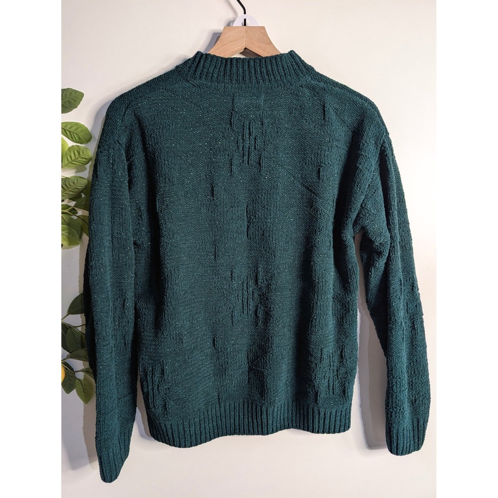 Weatherproof Vintage Green Sweater Sz M - Picture 2 of 2